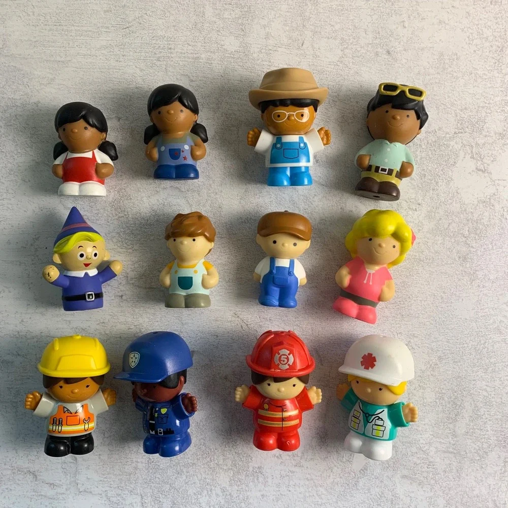 12 Little‎ People/Figures People Professions Doctor Fireman Police Worker Toys